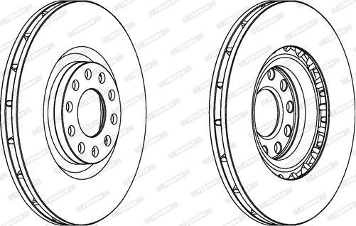 Ferodo DDF1166C-1 - Brake Disc autospares.lv