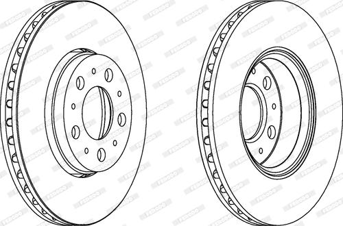 Ferodo DDF1163C - Brake Disc autospares.lv