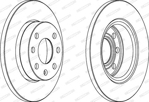 Ferodo DDF116C - Brake Disc autospares.lv