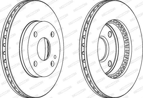 Ferodo DDF1104 - Brake Disc autospares.lv