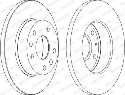 Ferodo DDF1100C - Brake Disc autospares.lv