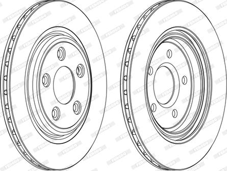 Ferodo DDF1108C-D - Brake Disc autospares.lv