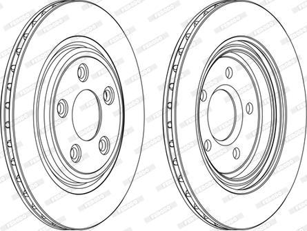 Ferodo DDF1108 - Brake Disc autospares.lv