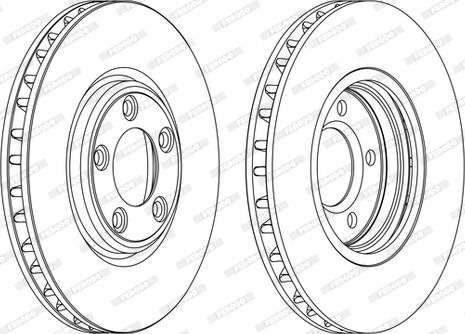 Ferodo DDF1107C-D - Brake Disc autospares.lv