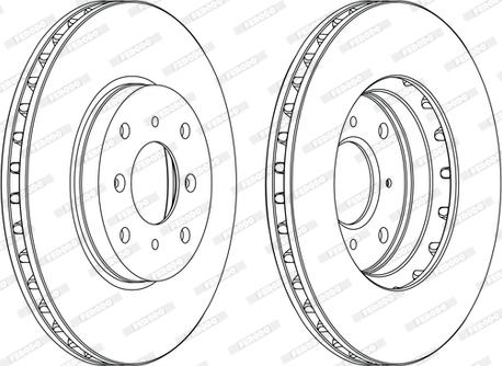 Ferodo DDF1119C - Brake Disc autospares.lv