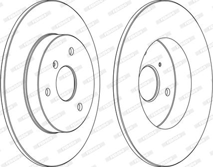 Ferodo DDF1111C-1-D - Brake Disc autospares.lv