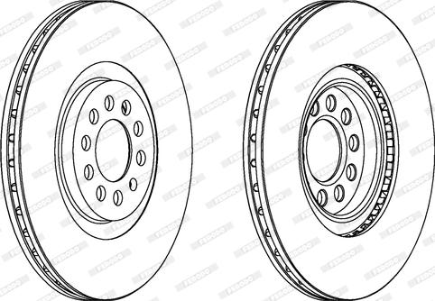 Ferodo DDF1118C - Brake Disc autospares.lv