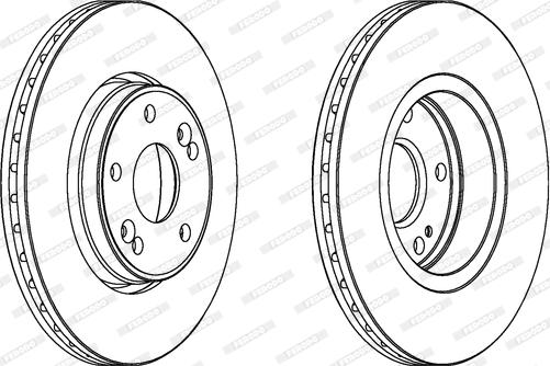 Ferodo DDF1182 - Brake Disc autospares.lv