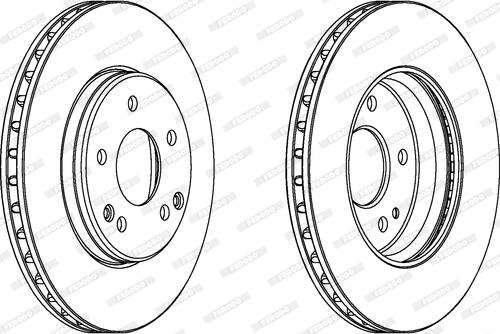 Ferodo DDF1134 - Brake Disc autospares.lv