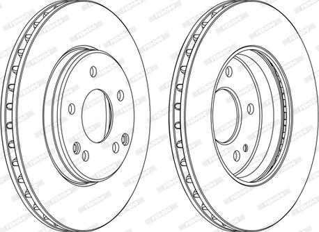 Ferodo DDF1135C-1-D - Brake Disc autospares.lv