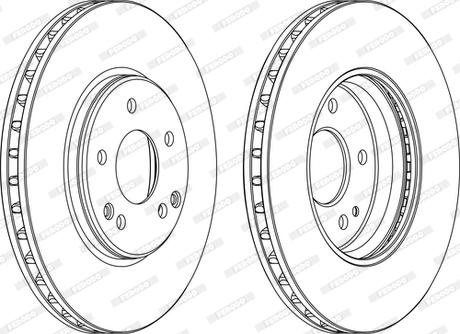 Ferodo DDF1136C-1-D - Brake Disc autospares.lv