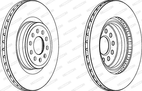 Ferodo DDF1137 - Brake Disc autospares.lv