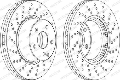 Ferodo DDF1121DC-1-D - Brake Disc autospares.lv