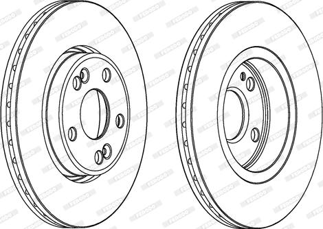 Ferodo DDF1123C - Brake Disc autospares.lv