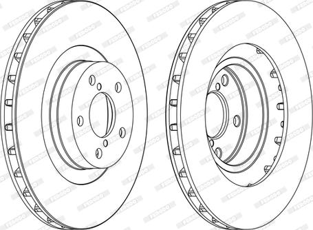 Ferodo DDF1175C-D - Brake Disc autospares.lv