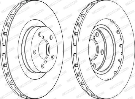 Ferodo DDF1175C - Brake Disc autospares.lv