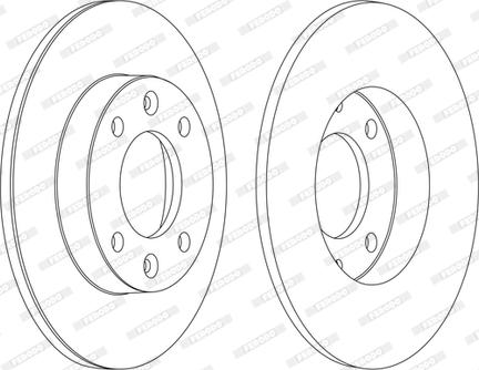 Ferodo DDF1178P-1-D - Brake Disc autospares.lv