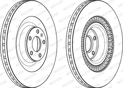 Ferodo DDF1899C-1 - Brake Disc autospares.lv