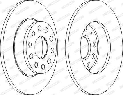 Ferodo DDF1895C-D - Brake Disc autospares.lv