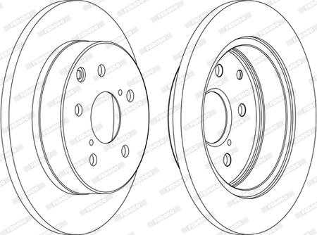 Ferodo DDF1846C-D - Brake Disc autospares.lv