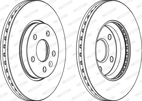 Ferodo DDF1869C - Brake Disc autospares.lv