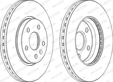 Ferodo DDF1869P-D - Brake Disc autospares.lv