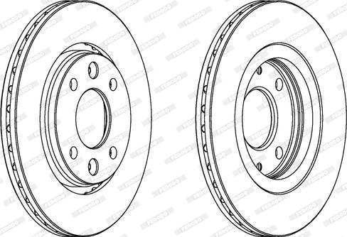 Ferodo DDF186 - Brake Disc autospares.lv