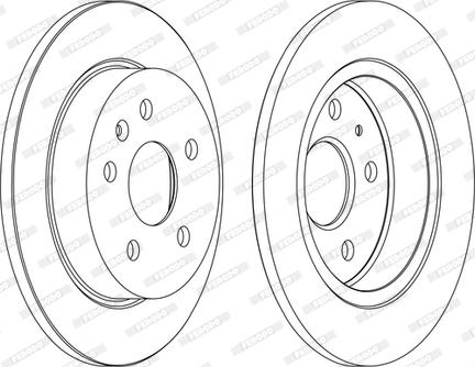 Ferodo DDF1804P-D - Brake Disc autospares.lv