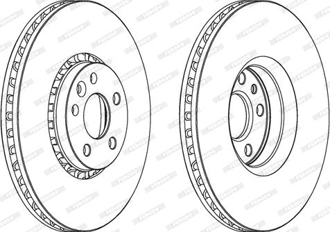 Ferodo DDF180-1 - Brake Disc autospares.lv