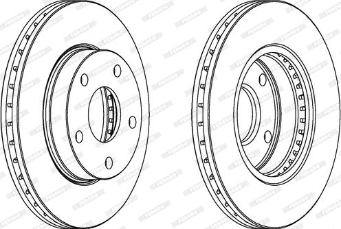 Ferodo DDF180 - Brake Disc autospares.lv