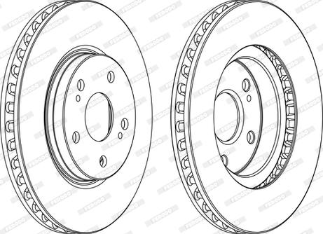 Ferodo DDF1814C-D - Brake Disc autospares.lv