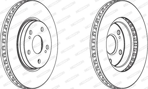 Ferodo DDF1814C - Brake Disc autospares.lv