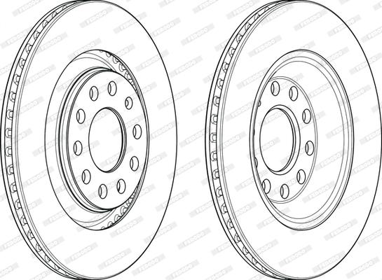 Ferodo DDF1889C - Brake Disc autospares.lv