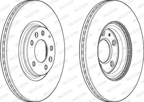 Ferodo DDF1880C - Brake Disc autospares.lv