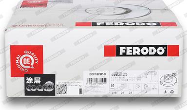 Ferodo DDF1829P-D - Brake Disc autospares.lv