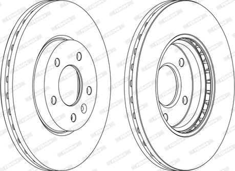 Ferodo DDF1870C-D - Brake Disc autospares.lv