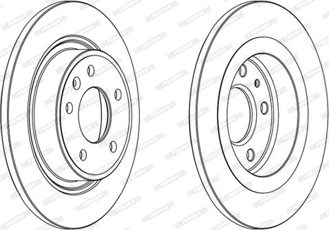 Ferodo DDF1871C-D - Brake Disc autospares.lv