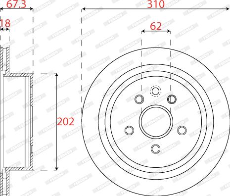 Ferodo DDF1878C - Brake Disc autospares.lv