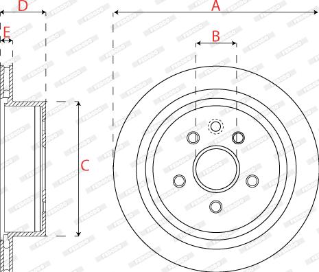 Ferodo DDF1878C - Brake Disc autospares.lv