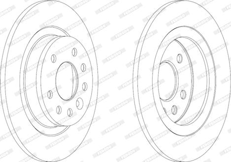 Ferodo DDF1877 - Brake Disc autospares.lv