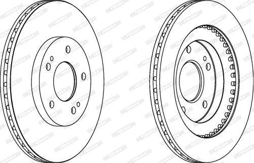 Ferodo DDF1399 - Brake Disc autospares.lv