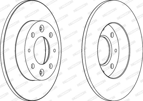 Ferodo DDF1412 - Brake Disc autospares.lv