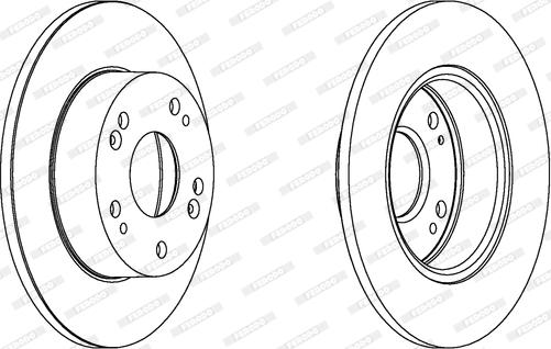 Ferodo DDF1390C - Brake Disc autospares.lv