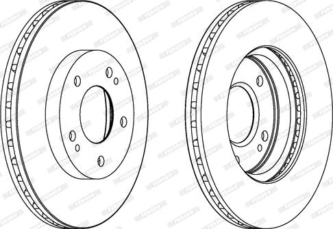 Ferodo DDF1393 - Brake Disc autospares.lv