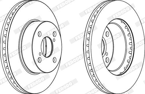 Ferodo DDF1343X - Brake Disc autospares.lv