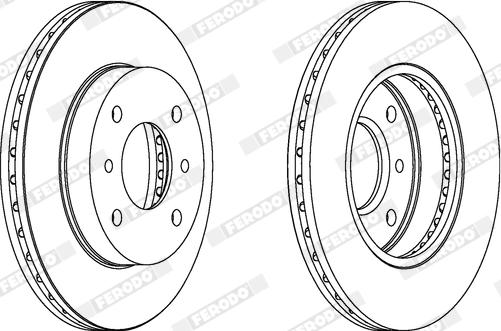 Ferodo DDF1347X - Brake Disc autospares.lv