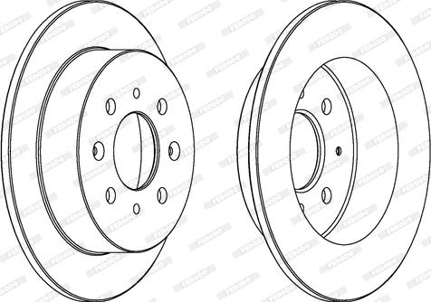 Ferodo DDF1358 - Brake Disc autospares.lv