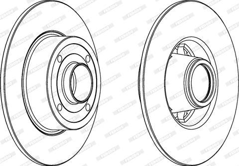 Ferodo DDF1369 - Brake Disc autospares.lv