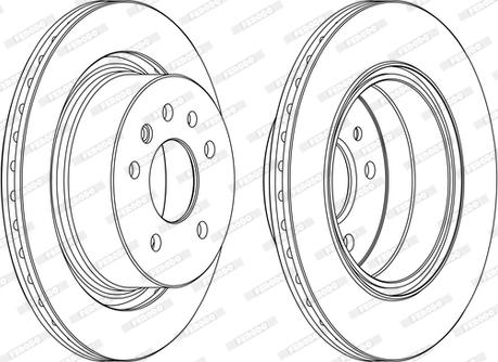 Ferodo DDF1366C - Brake Disc autospares.lv