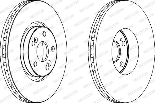 Ferodo DDF1368 - Brake Disc autospares.lv